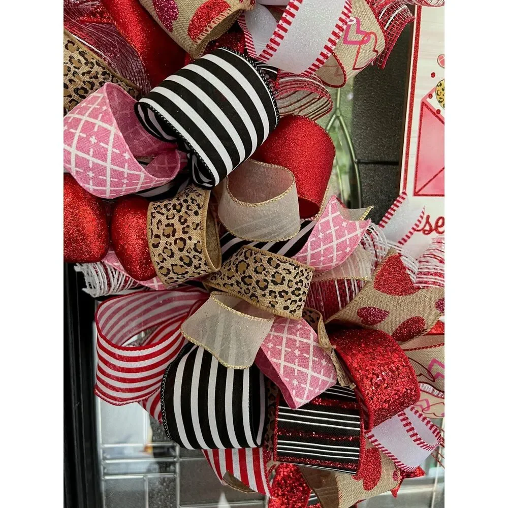 Valentines Day Grapevine Wreath Door Decor
